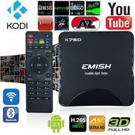 Smart TV Box by EMISH, Android 5.1 Amlogic S905, 4K UHD, Quad Core CPU 64 BIT A53, Flash 8GB with KODI, Wifi and...