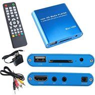 Farmunion New Blue USB Sd MMC Hd 1080p MKV Av Port Hdmi Video Audio Digital Multi Media Mini Player