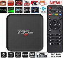 T95M 4K 1G/8G Android 5.1 Lollipop OS Amlogic S905 Kodi 16.0 XBMC Pre-installed Full Loaded Smart TV Box Quad...