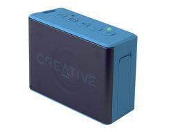 Creative MUVO 2c Palm-sized Water-resistant Bluetooth&reg; Speaker with Built-in MP3 Player (Blue)