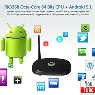 Docooler COOWELL V3 Mini 4K Android 5.1 TV Box RK3368 Octa-Core 64 Bits KODI 16.1 UHD 4K 2G / 16G Mini PC Wi-Fi... N5