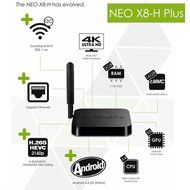 MINIX NEO X8-H Plus Android TV Box - 2160P, Quad Core CPU, Google TV Player, 16GB ROM + A2 Lite Air Mouse N6