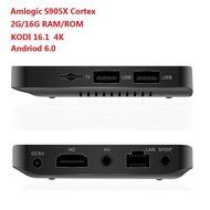 [Newest NEXBOX A95X]Kobwa Andriod 6.0 2G/16G KODI 16.1 4K TV BOX Pro Amlogic S905X Cortex A53 2.0GHz Pre-installed...