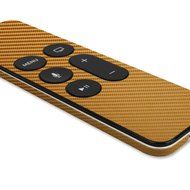 Skinomi TechSkin - Apple TV 2015 (4th Gen) Gold Carbon Fiber Full Body Skin / Front &amp; Back Wrap Clear Film / Ultra... N4