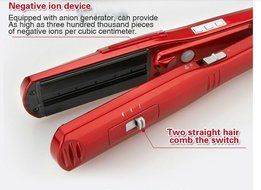 professional red magic shine ionic steam hair straightener flat iron 110V-240V European plug N5