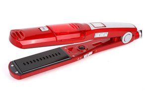 professional red magic shine ionic steam hair straightener flat iron 110V-240V European plug N8