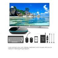 U2C Q-Box Amlogic S905 Quad Core Android TV Box Fully Loaded 2G/16G with KODI XBMC H.265 4K HD Bluetooth 4.0 3D... N5