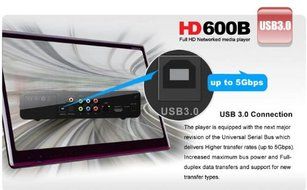 HiMedia Full 1080P HD Network Media Player HD600B N4