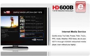 HiMedia Full 1080P HD Network Media Player HD600B N5