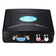 1080P Audio VGA To HDMI 1.3V HD 1920x1080 HDTV Video Converter Box Adapter For PC Laptop DVD N2