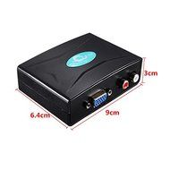 1080P Audio VGA To HDMI 1.3V HD 1920x1080 HDTV Video Converter Box Adapter For PC Laptop DVD N5