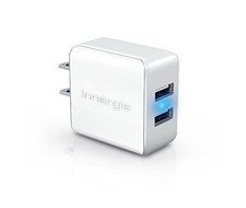 2 Pack - Innergie mMini AC15 Dual USB (2.1A &amp; 1A) 15W Wall Power Adapter for iPhone, iPod, and all Smartphones