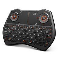 Rii i28 2.4GHz Wireless Backlit Keyboard Touchpad Fly Air Mouse Control With Earphone Jack For PC TV Box N3