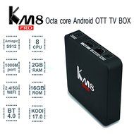KOLOF KM8 PRO Amlogic S912 OTT TV Box Octa Core Android 6.0 KODI 17.0 2G 16G Streaming Media Player N2
