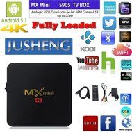 JUSHENG MX Mini Tv box Amlogic S905 1G/8G/4K Android 5.1 KODI 16.0 Full Loaded with Bluetooth 4.0 HDMI 3D WIFI... N8