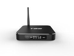 T95 type Android 5.1 TV Box with antenna black color mini metallic material (Private model )Blue LED display.