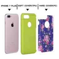 iPhone 7 Plus Cover Case,SAVYOU Orchid Design Dual Layer Case With Shock Absorbent Hard PC Cover and TPU Inner... N2