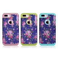 iPhone 7 Plus Cover Case,SAVYOU Orchid Design Dual Layer Case With Shock Absorbent Hard PC Cover and TPU Inner... N6