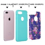 iPhone 7 Plus Cover Case,SAVYOU Orchid Design Dual Layer Case With Shock Absorbent Hard PC Cover and TPU Inner... N8