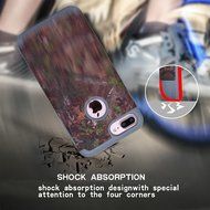 iPhone 7 Plus Cover Case,SAVYOU Orchid Design Dual Layer Case With Shock Absorbent Hard PC Cover and TPU Inner... N15