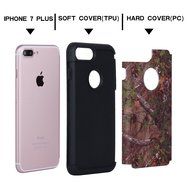 iPhone 7 Plus Cover Case,SAVYOU Orchid Design Dual Layer Case With Shock Absorbent Hard PC Cover and TPU Inner... N19