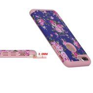 iPhone 7 Plus Cover Case,SAVYOU Orchid Design Dual Layer Case With Shock Absorbent Hard PC Cover and TPU Inner... N31
