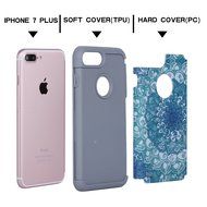iPhone 7 Plus Cover Case,SAVYOU Orchid Design Dual Layer Case With Shock Absorbent Hard PC Cover and TPU Inner... N35