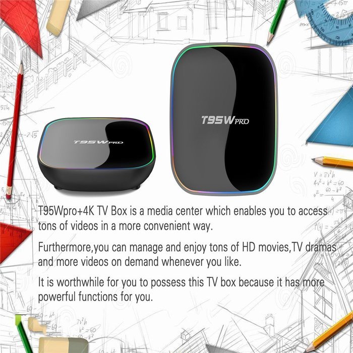 Smart TV Box, M.Way Amlogic S912 Android 6.0 TV Box 2.4G 5G Bluetooth 4.0 HD Octa-core 2GB+16GB Dual WiFi 3d 4k... N3