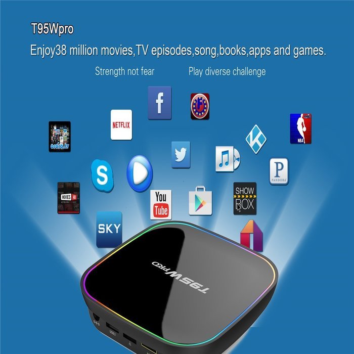 Smart TV Box, M.Way Amlogic S912 Android 6.0 TV Box 2.4G 5G Bluetooth 4.0 HD Octa-core 2GB+16GB Dual WiFi 3d 4k... N5