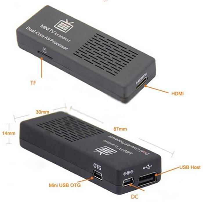 HDE Android 4.2 MK808B Bluetooth Mini PC Smart TV 8G Dual Core A9 Rockchip RK3066 HDTV Streaming Box N7