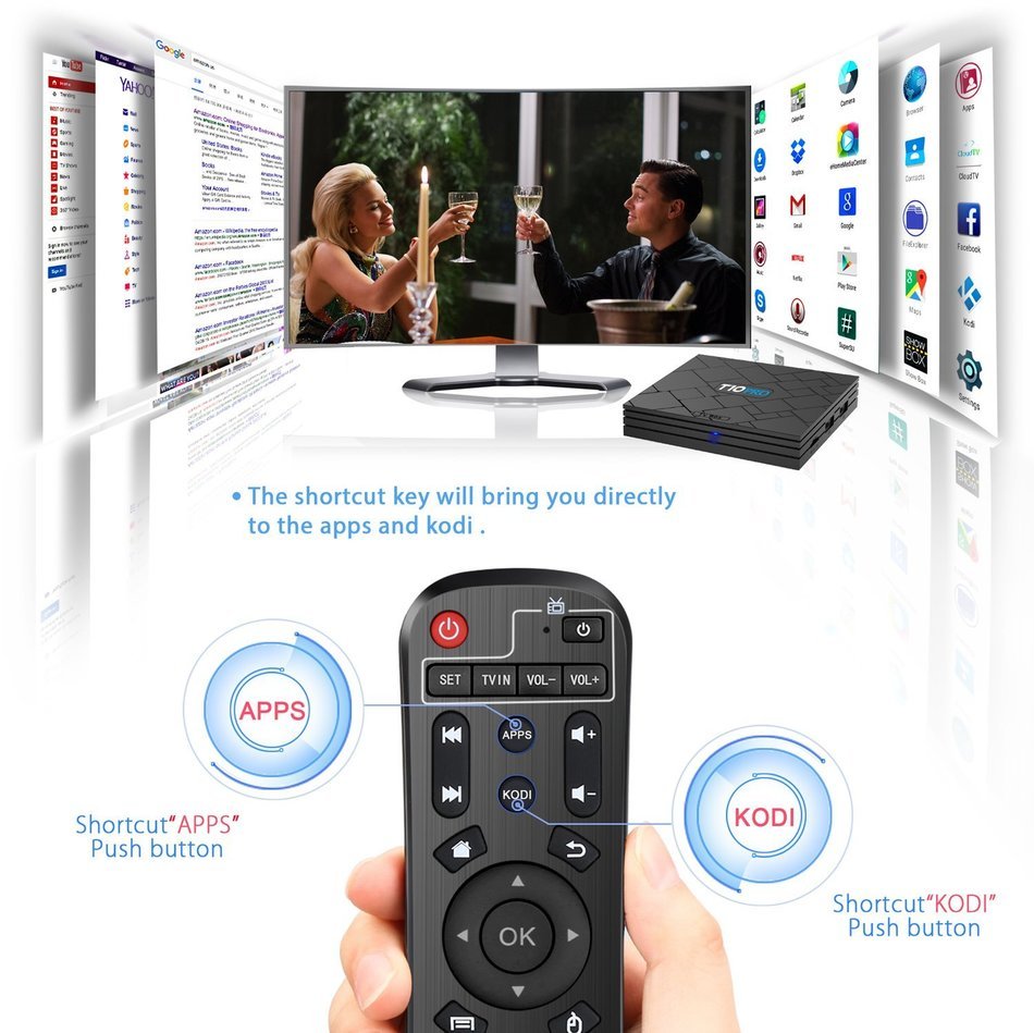 [2GB DDR3+16GB eMMC] TICTID T10 Pro Android 5.1 TV Box/Amlogic S905 Quad-Core CPU/KODI 16.1 (XMBC) Pre-installed... N3