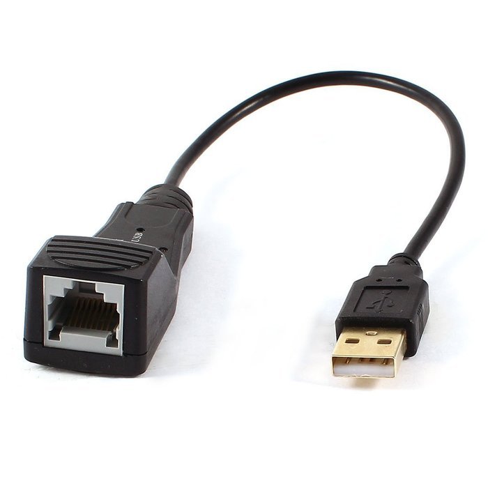 Mini USB 2.0 to Ethernet 10/100 M RJ45 Network Lan Adapter Card Black