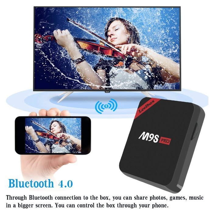 [Tailor-Made] Leelbox M9S Pro Android 6.0 TV Box 2GB RAM+16GB ROM S912 Octa-Core Preloaded Kodi 16.1 Bluetooth... N4