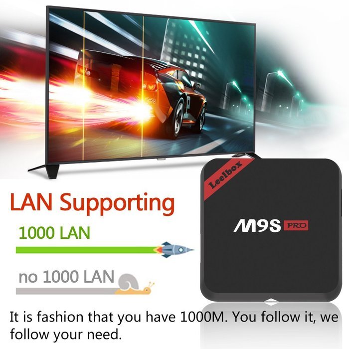 [Tailor-Made] Leelbox M9S Pro Android 6.0 TV Box 2GB RAM+16GB ROM S912 Octa-Core Preloaded Kodi 16.1 Bluetooth... N5