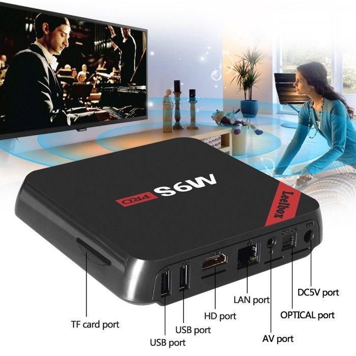 [Tailor-Made] Leelbox M9S Pro Android 6.0 TV Box 2GB RAM+16GB ROM S912 Octa-Core Preloaded Kodi 16.1 Bluetooth... N8