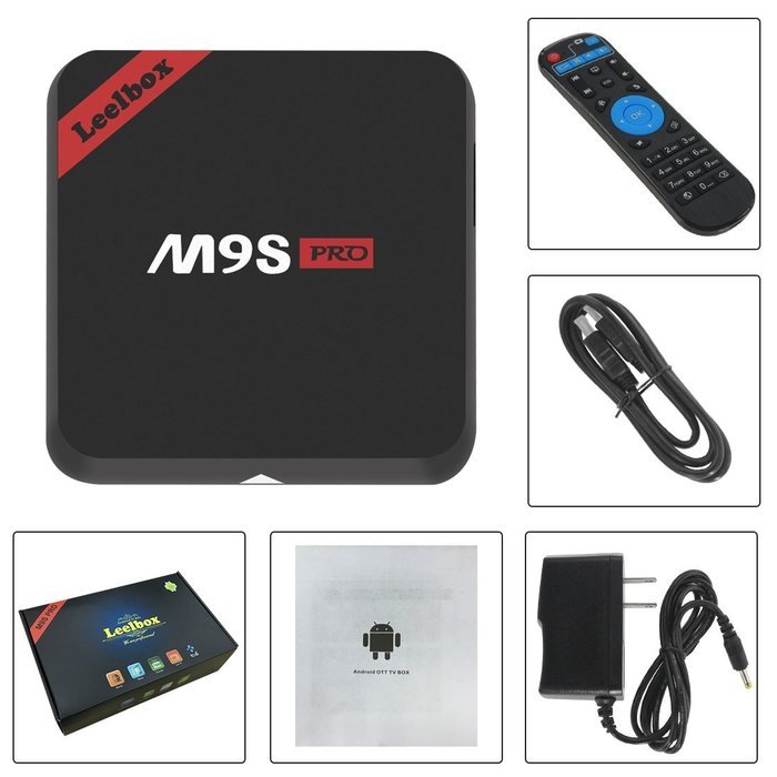 [Tailor-Made] Leelbox M9S Pro Android 6.0 TV Box 2GB RAM+16GB ROM S912 Octa-Core Preloaded Kodi 16.1 Bluetooth... N9