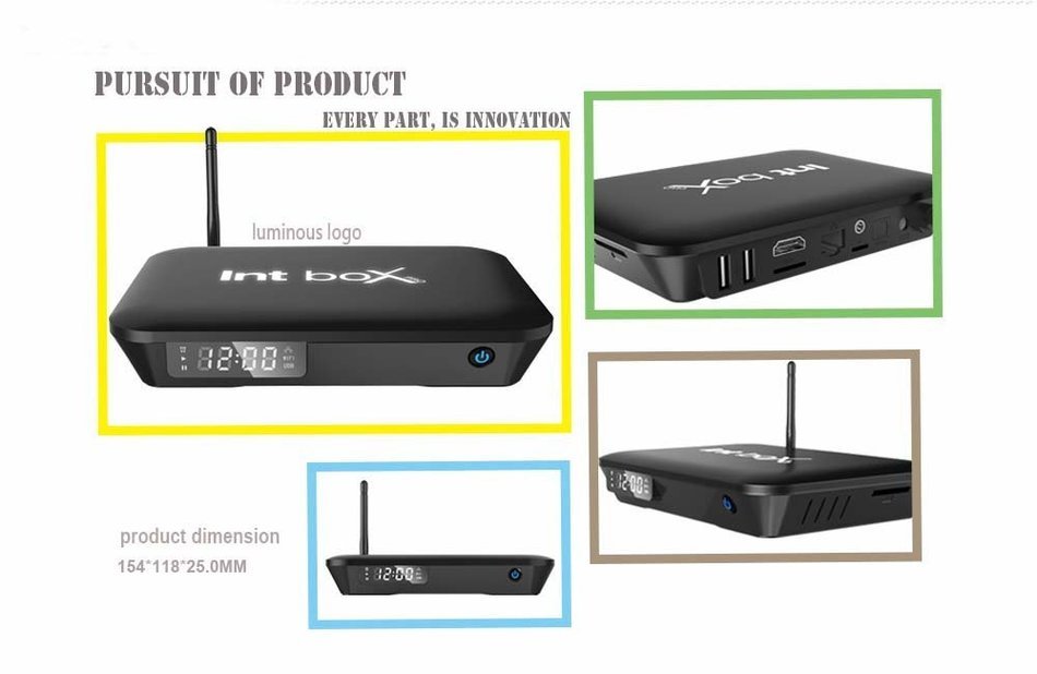 SinKinFon Int SKF-i8 4K HD Bluetooth 4.0 Android TV Box Android 6.0 Qcta Core Smart TV Box 2GB 8GB, Amlogic S912... N6