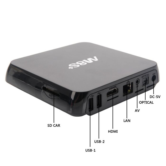 HODELY M8s Quad-Core Android 5.1 Amlogic S812 4Kx2K HD TV Player with 1GB RAM + 8GB ROM/WiFi/Bluetooth Media Player... N4