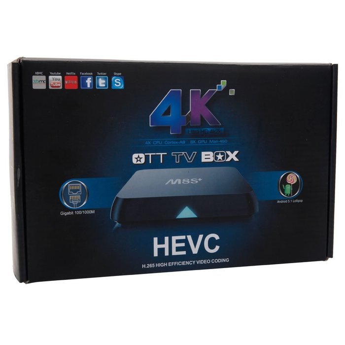 HODELY M8s Quad-Core Android 5.1 Amlogic S812 4Kx2K HD TV Player with 1GB RAM + 8GB ROM/WiFi/Bluetooth Media Player... N9