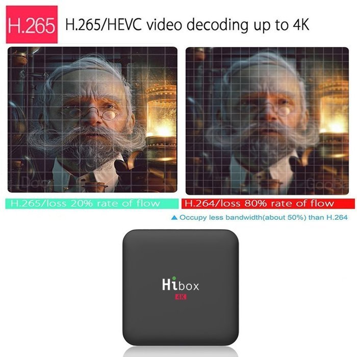 [Henscoqi Hi Box 4K] H1 Pro TV Box Amlogic S905X Android 6.0 Marshmallow TV Box 2G/ 16G Bluetooth 4.0 5G Wifi... N3