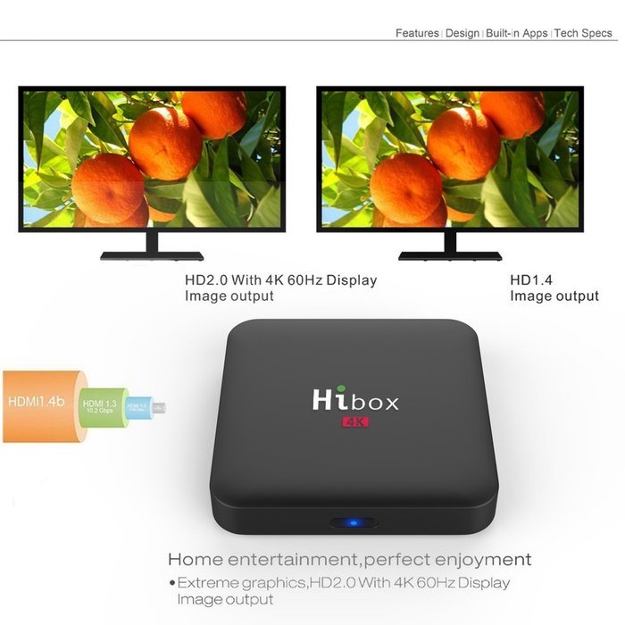 [Henscoqi Hi Box 4K] H1 Pro TV Box Amlogic S905X Android 6.0 Marshmallow TV Box 2G/ 16G Bluetooth 4.0 5G Wifi... N4