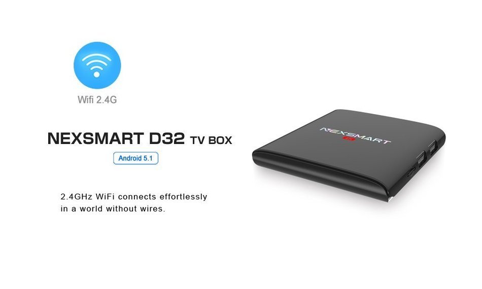 NPET D32 OTT TV Box RK3229 Quad-core Cortex A7 1.5GHz 32bit Android 5.1 KODI 16.1 Streaming Media Player 2G8G