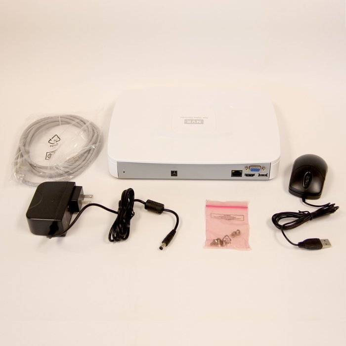 16 Channel Tiny NVR - connect up to 16 IP Megapixel cameras - 1080p @30fps up to 5MP @7fps - NO HARD DRIVE N4