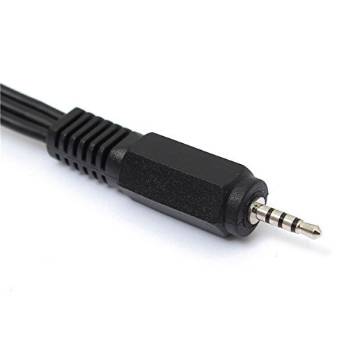 5ft/1.5m 2.5mm Jack Male Plug To 3 RCA Male Phono Audio Video AV Out Cable N4
