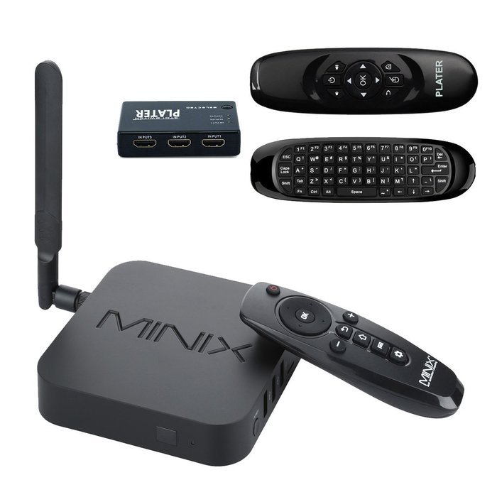 MINIX U1 Android Lollipop 5.1 Smart TV Box Kodi Amlogic S905 Quad-core 4K 2GB/16GB 2.4/5G MIMO WiFi 1000M/LAN...