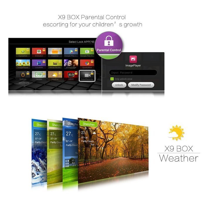 Vipwind ZIDOO X9 Android 4.4.2 Smart TV Box Quad Core 2G/8G XBMC KODI 4K H.265 Mini PC MSTAR HDMI-in Recorder... N4