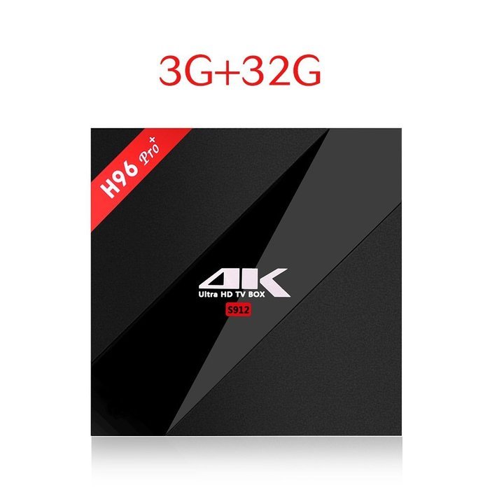 VIGICA H96 Pro Plus 3G 32G Android TV BOX 6.0 Amlogic S912 Octa core Streaming Media Player Wifi 2.4G/5G HDMI...