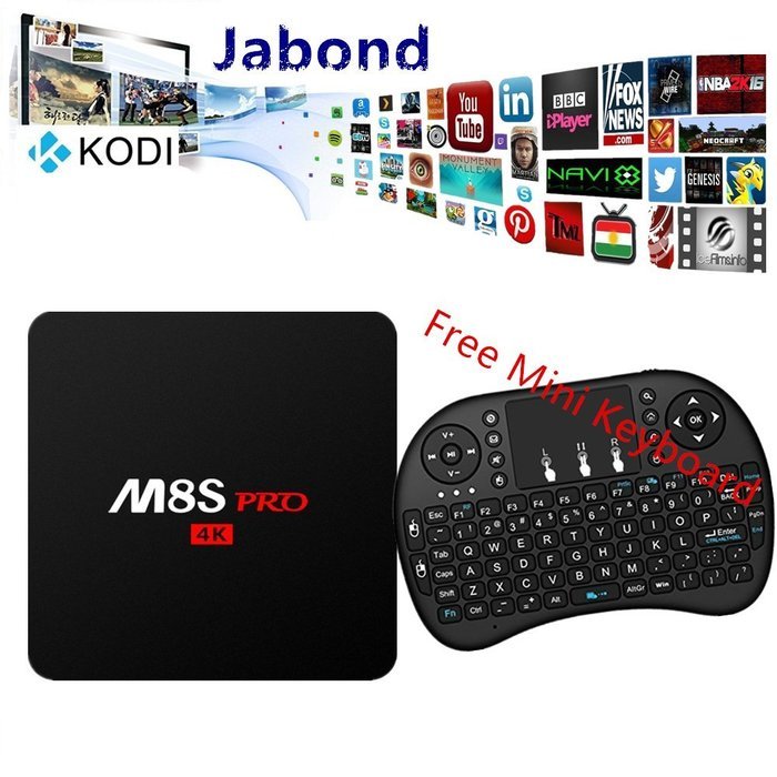 Jabond M8S Pro Android Smart TV Box Amlogic S812 Quad Core Fully Loaded KODI Add-ons Dual Wifi Bluetooth 4.0...