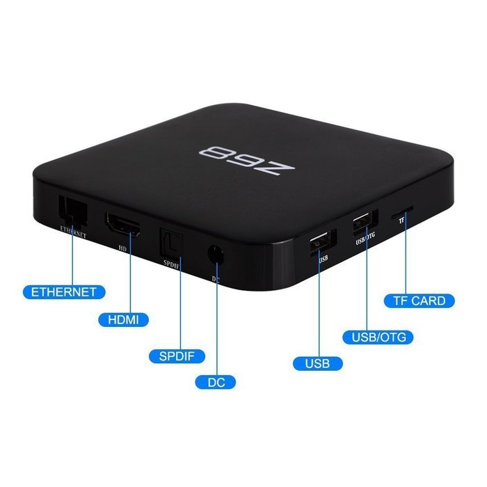 Z68 RK3368 Android 5.1 TV Box Bluetooth 4.0 64bit Octa Core H.265 4K 2GB RAM 16GB ROM XBMC KODI Smart Media Player... N4