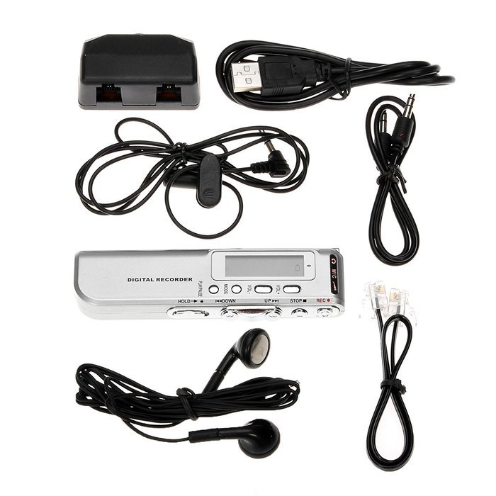 Generic GH-518 Professional Portable 4GB Time Display Recording High-fidelity Digital Voice Recorder N3